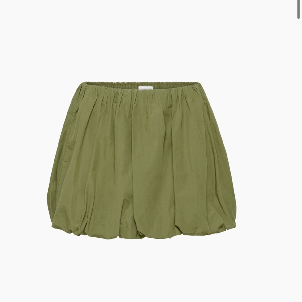 Sunday Best Green Bubble Shorts with Elastic Waistband